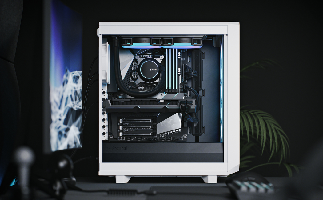 Fractal Design Meshify 2 Compact RGB White Computer Case